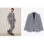 John Lewis & Partners Grey Twist Wool Tailored Suit Jacket & Waistcoat, Grey, 46R