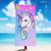 Unicorn Beach Towel 75cm x 150cm