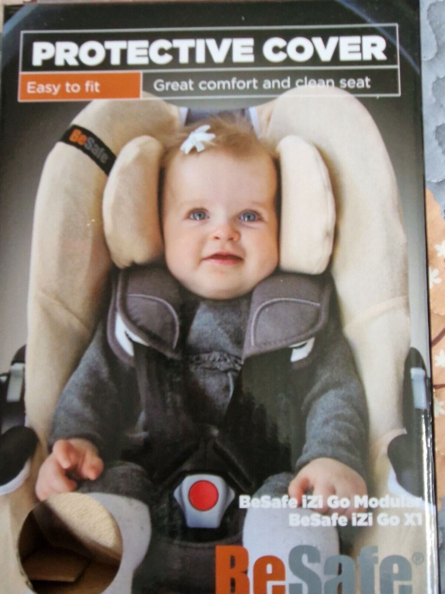 BeSafe iZi Go Child's Car Seat Protective Cover, Beige - Bild 2 aus 3