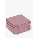 4x Tumi Belden Leather Jewellery Travel Case, Pearl Pink - RRP £560