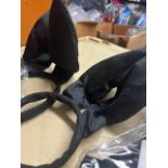 2 Packs of 2 Black Fluffy Bunny Ears