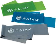 5x Gaiam Restore Strength and Flexibility Kits, Resistance Bands, Light, Medium and Heavy - RRP £...