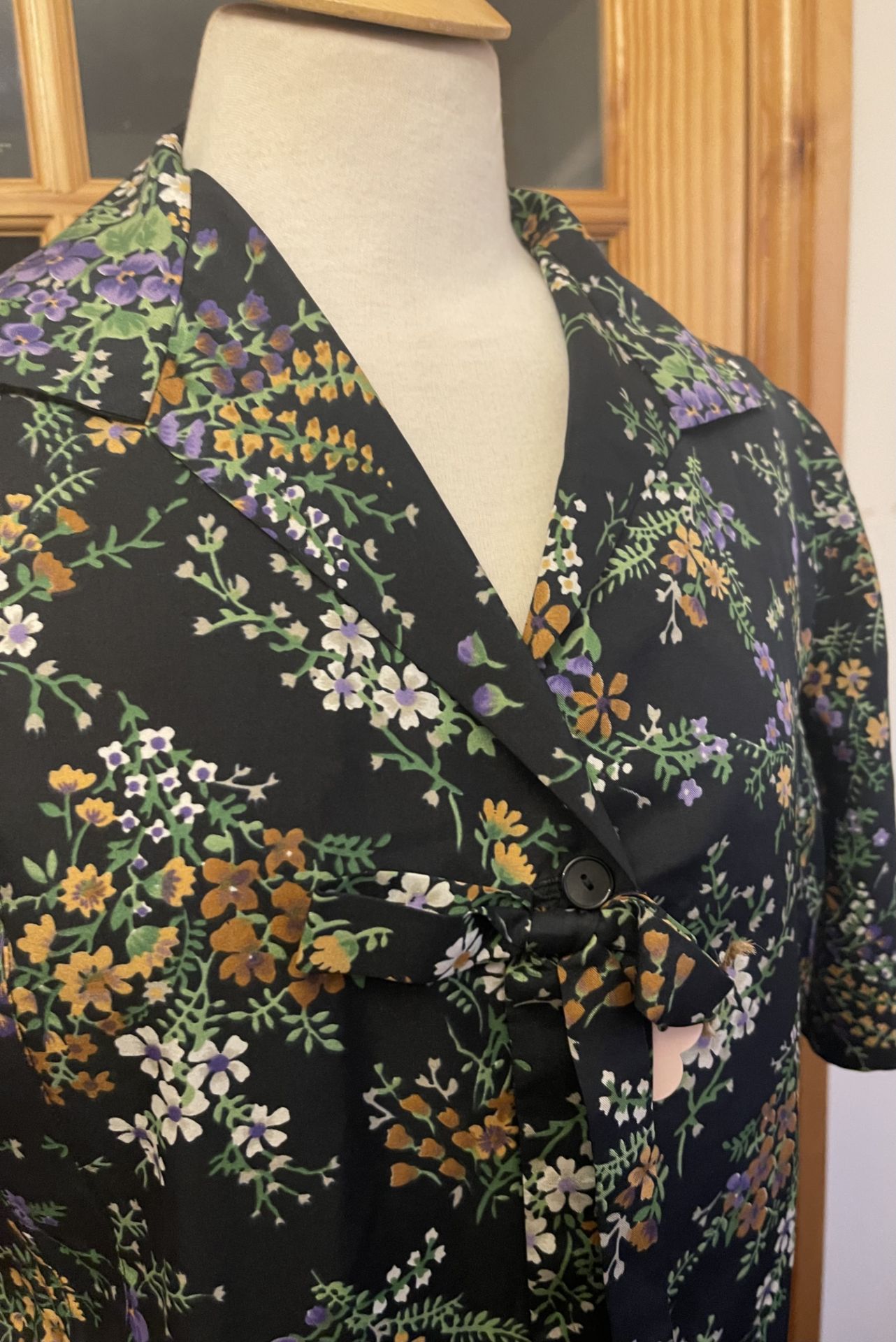 1960s Button Through Shirt Dress ( XL) - Bild 2 aus 2