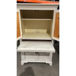 Laura Ashley Computer Desk / Cupboard Compact Storage Unit