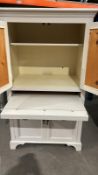 Laura Ashley Computer Desk / Cupboard Compact Storage Unit