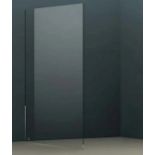 Brand New Boxed Bathstore Wet Room Screen with Wall Bar 2000 x 1200mm - Chrome RRP £624 **No Vat*...