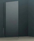 Brand New Boxed Bathstore Wet Room Screen with Wall Bar 2000 x 1200mm - Chrome RRP £624 **No Vat*...