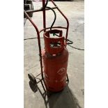 Propane Gas Heater Trolley with Bottle