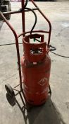 Propane Gas Heater Trolley with Bottle