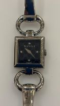 Gucci Tornabuoni 120 Watch Diamond Set with Sunburst Dial