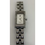 Givency Asparas Ladies Pearl Face Watch with Diamond Style Casing