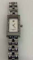 Givency Asparas Ladies Pearl Face Watch with Diamond Style Casing