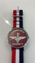 Brand New "I Stand with Soldier F" Military Watch
