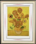 Rare Limited Edition Vincent Van Gogh "Sunflowers" One of Only 75