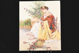 Original Oil On Canvas Female Study