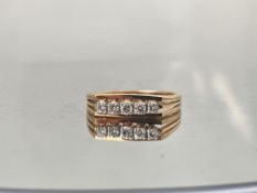 Beautiful Natural 0.18 CT VS Diamond Ring With 18k Gold