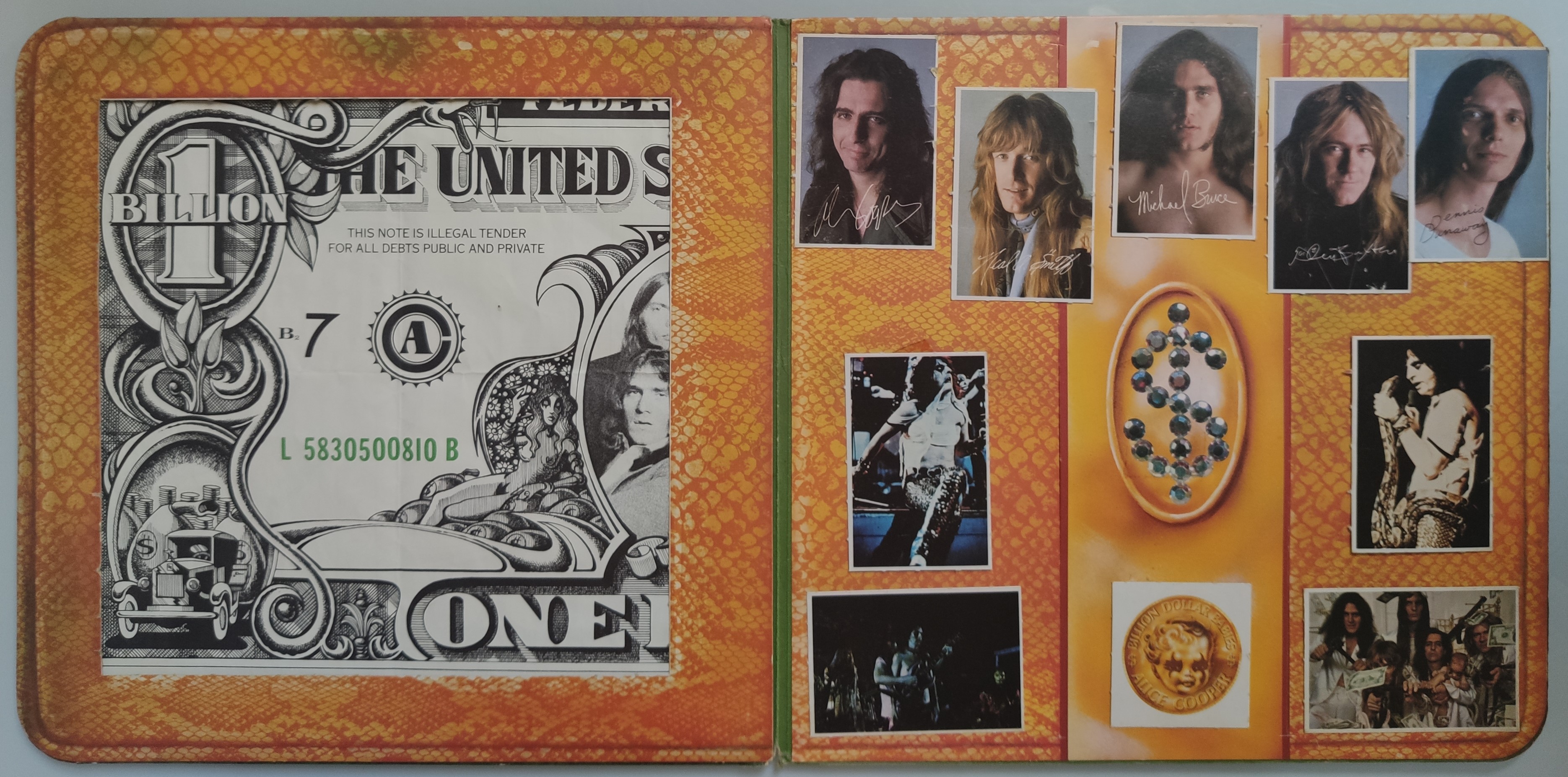 Alice Cooper – Billion Dollars Babies Vinyl LP – UK 1973 First Pressing. Matrix No A1 / B1 - Image 3 of 4