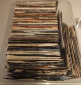 A Large Collection of 7” Single Vinyl Records Approximately 140