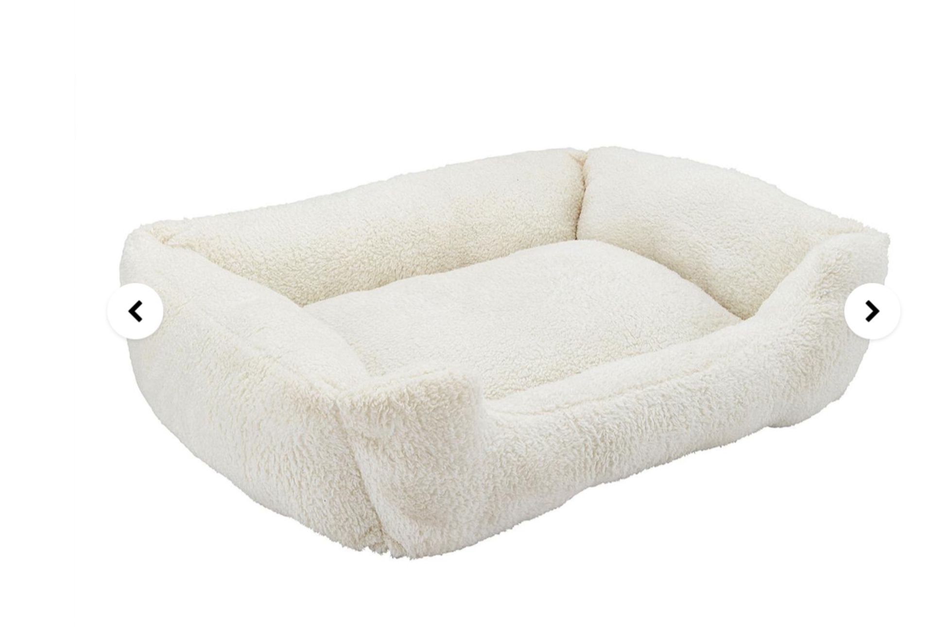 New Cuddle Fleece Luxury Cream Dog Bed - Bild 2 aus 2