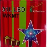 Brand New 31 LED Lights Multicoloured Christmas Star