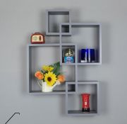 Gatton Design Floating Shelves Wall Mounted Interlocking Cube Design Shelves colour may vary RRP...