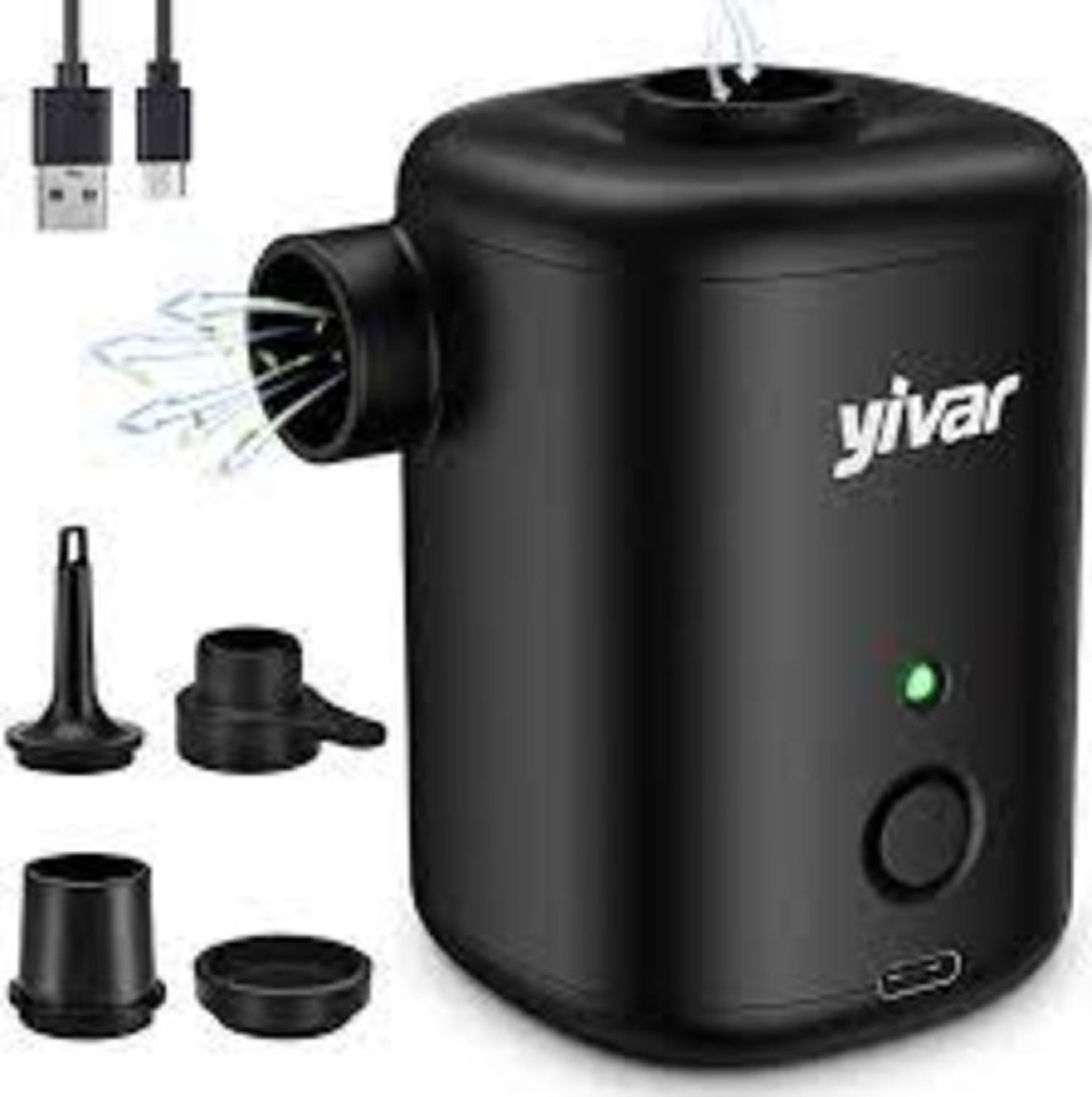 Yivar Electric Air Pump - Portable Air Pump For Inflatable Wireless