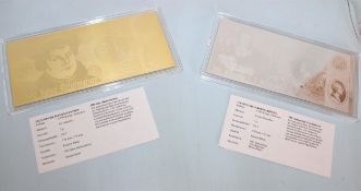 German collectable Notes Gold & Silve