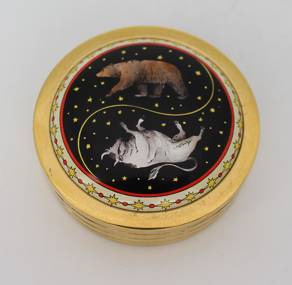 Halcyon Days Enamel Paperweight