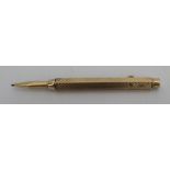 Vintage 9ct Gold Propelling Pencil