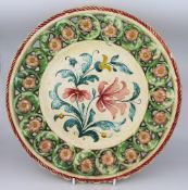 Large Hand Painted Continetal Ceramic Charger