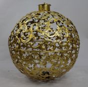Decorative Gilt Metal Lantern Ball Cage