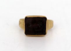 Vintage 9ct Gold Seal Ring