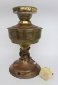 Converted Brass Oil Lamp