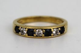 Vintage Diamond & Sapphire Ring