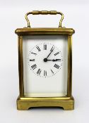 Fine Brass Carriage Clock c.1910 with Travelling Case