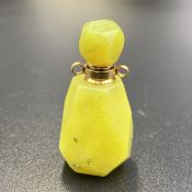 57.25 Cts Awesome Natural Olive Jade Cute Small Bottle, OL-54