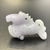 HRS-11, Awesome Hand Carved Natural Jadeite Horse.