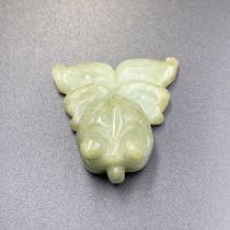 108.55 Cts Excellent Hand Carved Natural Jade Fish. JW-90