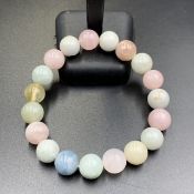 BRL-170, Awesome Natural Multi Color Beryl Beads Bracelet.