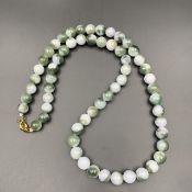 VV-TT-75, Awesome Natural Burmese Jade Beads Necklace