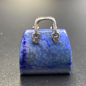 78.80 Cts Natural Afghani Lapis Lazuli Purse Shape. LPV-655