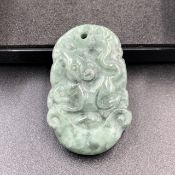 T-10, Natural Carved Mouse Jade