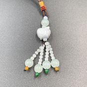 JP-3, Excellent Carved Jade With Beads.