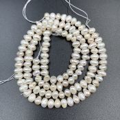 FP-10, Elegant Fresh Water Pearls Beads 2 Strands.