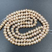 P-123, Awesome Natural Fresh Water Pearls Beads 2 Strand
