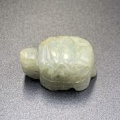 69.50 Cts Awesome Hand Carved Jade Turtle. BW-009
