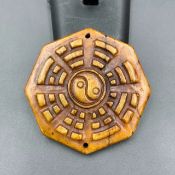 Antique Hand Carved Chinese Jade Pendant, Beautiful Collectible Chinese Jade, Cld-922