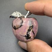 249.35 Cts Excellent Natural Rhodonite Apple