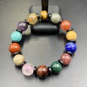 MLT-511, Beautiful Natural Multi Color Beads Bracelet.