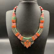 TRS-69, Awesome Traditional Tibetan Nepalese Himalayan Tribal Necklace.